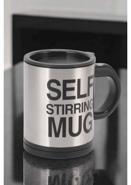 Yazılı Mug Kupa Karıştırıcı Özelliği Ve Paslanmaz Çelik