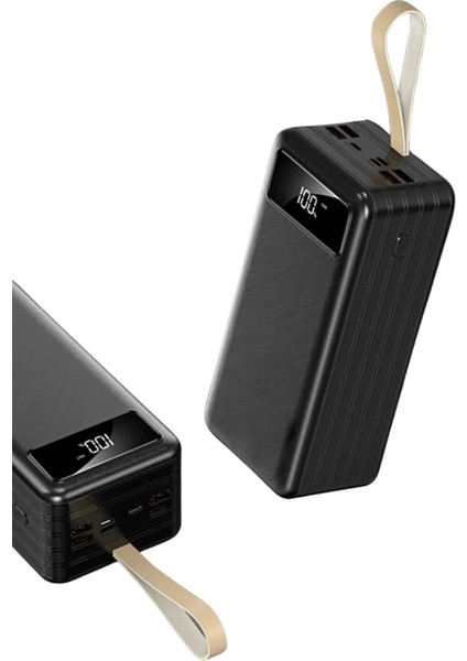 Hızlı Şarj 4 Çıkışlı Powerbank 60.000 Mah Taşınabilir Dijital Göstergeli