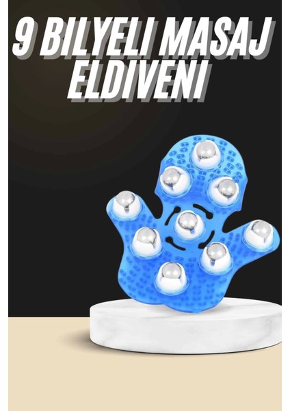 Masaj Eldiveni 9 Bilyeli Palm Masaj Eldiven Tam Vücut