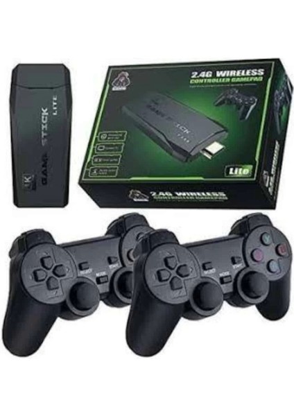 Retro Game Stick Çift Kol Kablosuz Atari Oyun Konsolu 2.4g Uyumlu