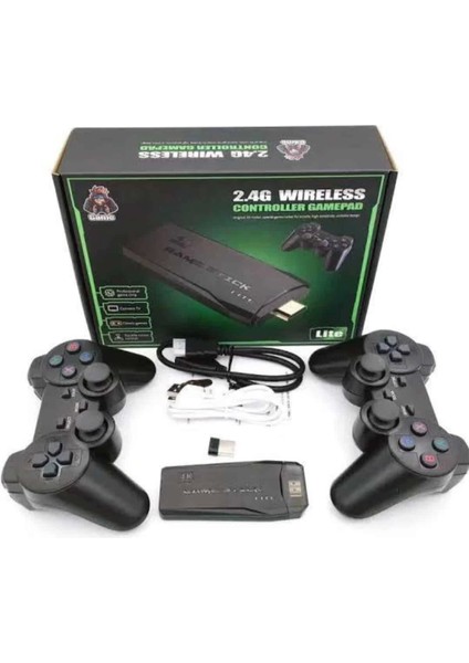 Retro Game Stick Çift Kol Kablosuz Atari Oyun Konsolu 2.4g Uyumlu