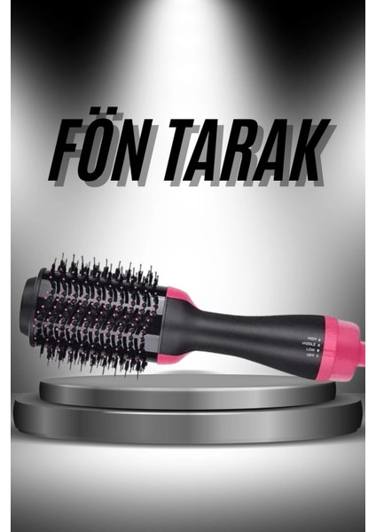 Saç Şekillendirici ve Saç Düzleştirici Fön Tarağı Tarak Fırça 1200W Saç Kurutma