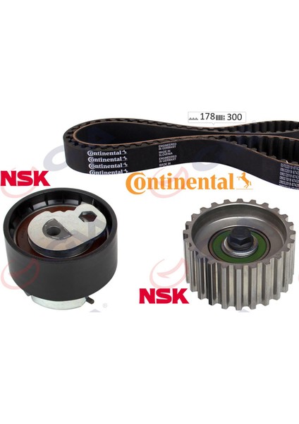 Eksantrik Gergi Kiti 178X300 Ducato 2.3d- Jtd 06- -Daily Ii-Iii 02- F1AE0481C Continental Kayiş Dpmah