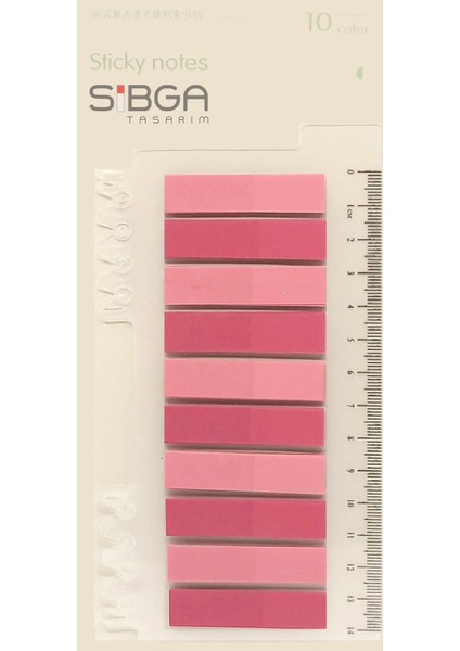 Şeffaf Renkli Postit Post-It Post It. Kitap Ayracı Ayraç Postit Sticker Not Kağıdı 200 Yaprak