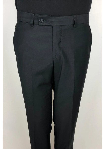 Fistan Store Erkek Yüksek Bel Italyan Kesim Slim Fit Yandan Cep Dar Paça Kumaş Pantolon