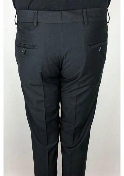 Fistan Store Erkek Yüksek Bel Italyan Kesim Slim Fit Yandan Cep Dar Paça Kumaş Pantolon
