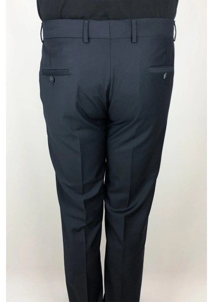 Fistan Store Erkek Yüksek Bel Italyan Kesim Slim Fit Yandan Cep Dar Paça Kumaş Pantolon
