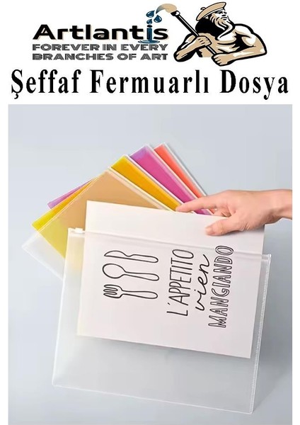 A4 Şeffaf Fermuarlı Dosya Mavi 1 Adet Pvc Fermuarlı Evrak Dosyası 24X34CM Çıtçıtlı Belge Evrak Dosyası Ofis Büro Okul modelleri