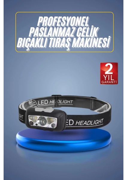 Ayarlanabilir Kafa Lambası Type-C Şarjlı Kompakt Kamp Lambası