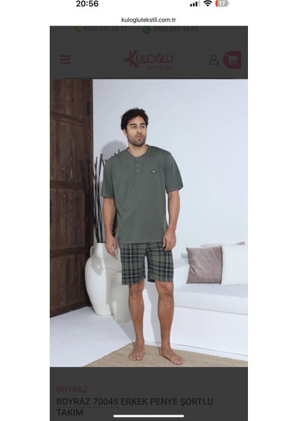 Erkek Şortlu Pijama Takımı fiyatları