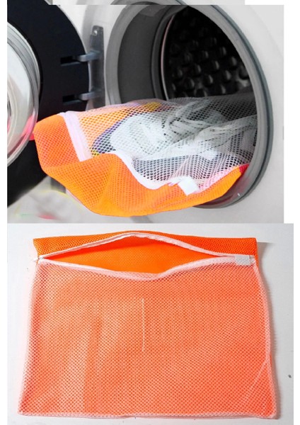 4 Adet 4 Renk Fermuarlı - Hassas Çamaşır Terlik Ayakkabı Yıkama Filesi Büyük Boy (336336) indirimleri