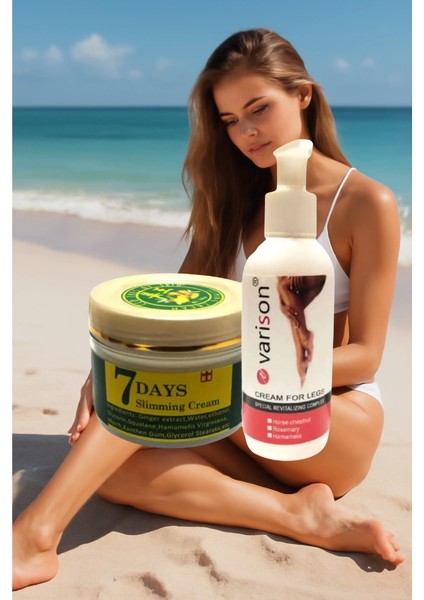 Varison 120 ml Bacak Krem + 7 Days Slimingcream Yaza Hazırlık Seti