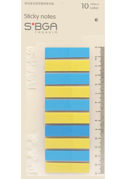 Şeffaf Renkli Postit Post-It Post It. Kitap Ayracı Ayraç Postit Sticker Not Kağıdı 200 Yaprak