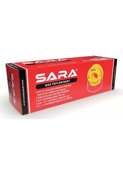 Gaz Teflon Bant (10 Adet) 12MM x 8m fiyatları