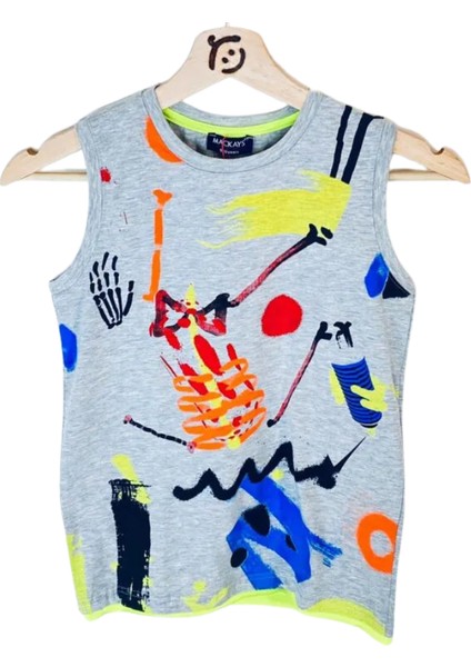 Erkek Çocuk Dijital Baskılı Atlet T-Shirt