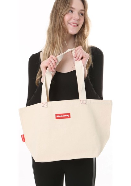 Baghashtag Kanvas Tote Çanta