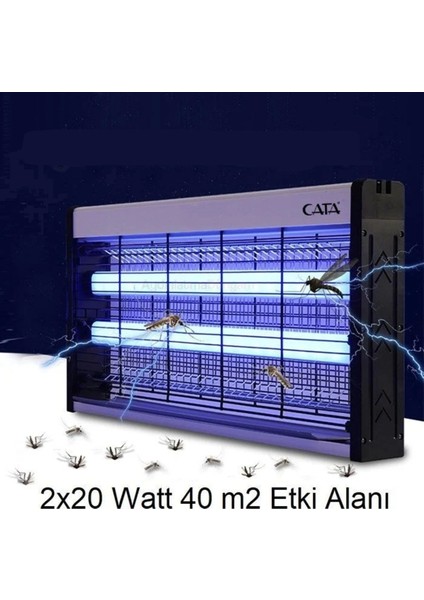 Uv Işıklı Elektrikli Sinek Öldürücü Sessiz ve Etkili Haşere Kovucu 2X10W indirimleri