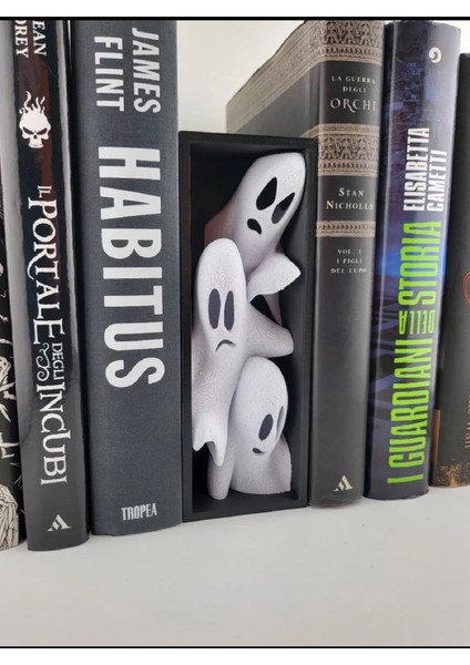 Sevimli Hayalet Kitap Tutucu 18CM Dekoratif Kitap Desteği