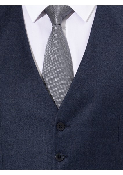 Erkek Lacivert Slim Fit Yelek 50257927-VR033