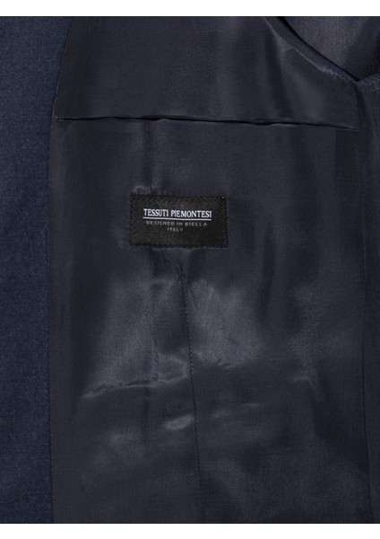 Erkek Lacivert Slim Fit Yelek 50257927-VR033