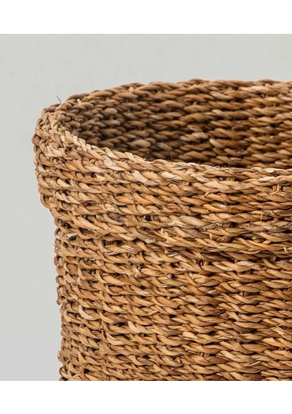 Dekoratif Natural Renk Yuvarlak Seagrass Hasır Sepet 3'lü Set fiyatları