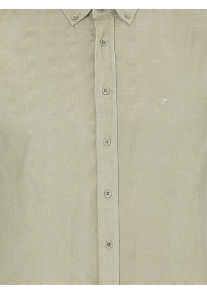 Erkek Su Yeşili Slim Fit Uzun Kollu Gömlek 50257239-VR048 modelleri