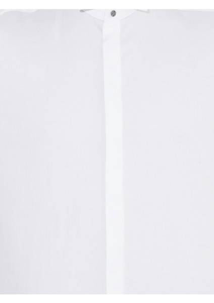 Erkek Beyaz Slim Fit Smokin Gömlek 50269446-VR013 modelleri