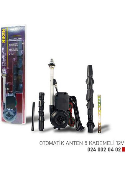 Otomatik Anten 5 Kademeli 12V Dpmah