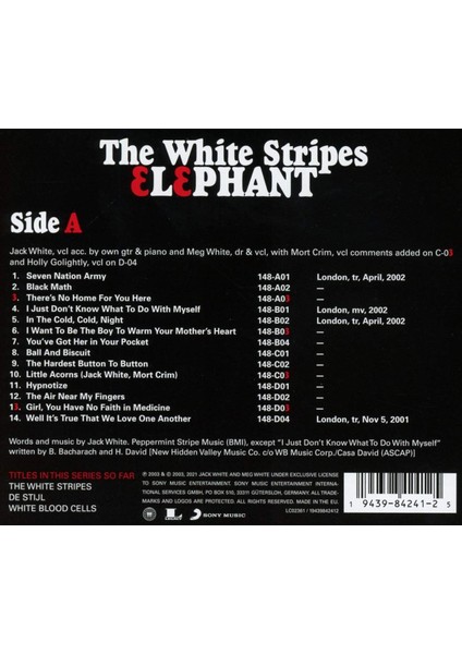 The White Stripes - Elephant ( 2 Plak ) fiyatları