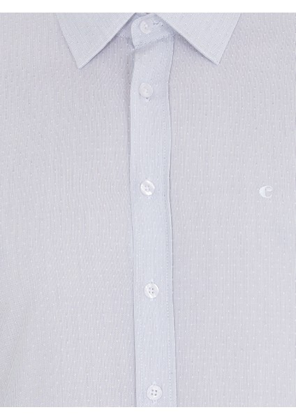 Erkek Gri Slim Fit Uzun Kollu Gömlek 50274106-VR024 modelleri