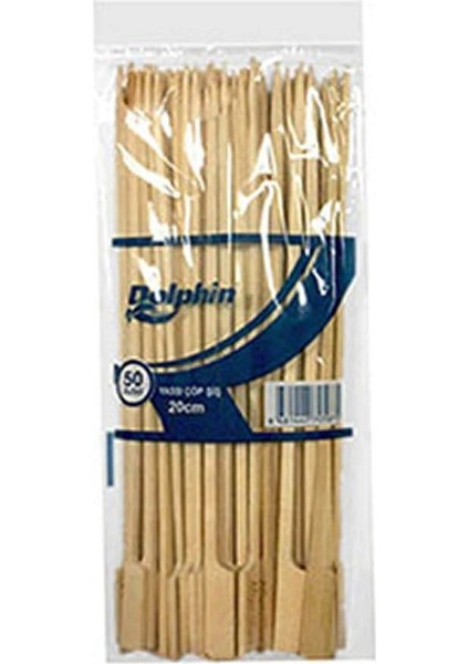 At Market Dolphin Yassı Çöp Şiş 20CM 50LI