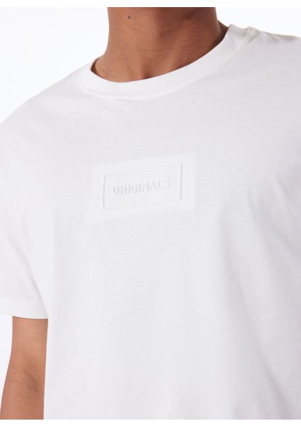 Bisiklet Yaka Beyaz Erkek T-Shirt 12288524_JORSTUDIO Tee Ss Crew Neck fırsatları