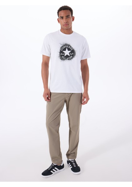 10027998.102 All Star Stencıl T-Shı Beyaz Yuvarlak Regular Fit Baskılı Erkek T-Shirt fiyatları