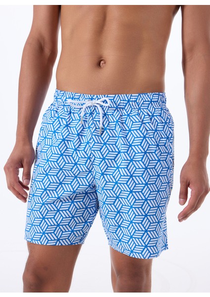 Mavi Erkek Baskılı Şort Mayo F5SM-MYO05 fiyatları