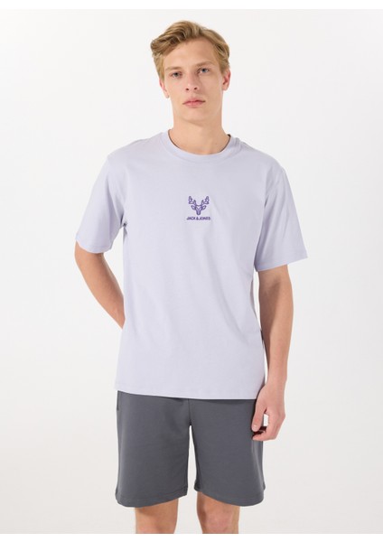 Bisiklet Yaka Açık Mor Erkek T-Shirt 12288517_JORANIMAL Tee Ss Crew Neck