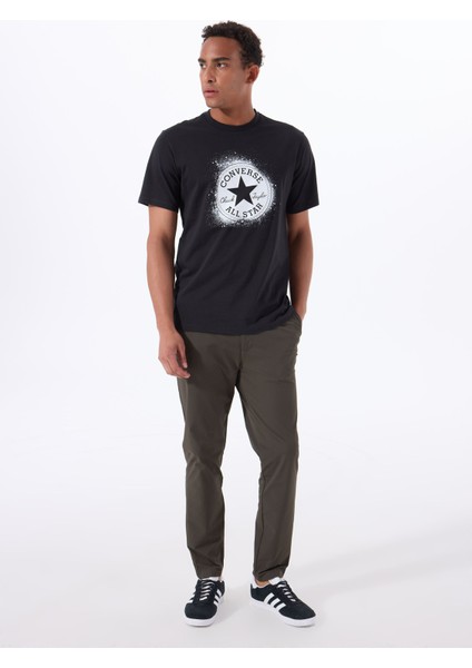 10027998.001 All Star Stencıl T-Shı Siyah Yuvarlak Regular Fit Baskılı Erkek T-Shirt modelleri