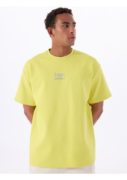 Gmg Fırenze Bisiklet Yaka Sarı Erkek T-Shirt GU25MSS03028