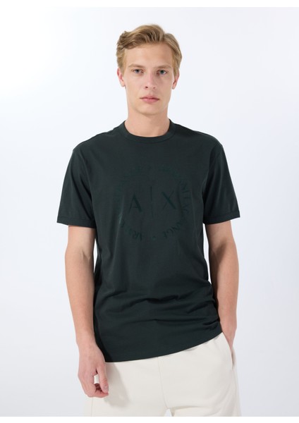 Bisiklet Yaka Siyah Erkek T-Shirt 8nztcd Z8H4Z UB001 T-Shırt