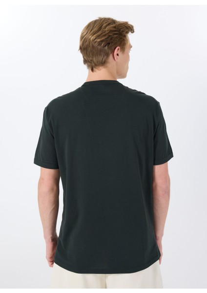 Bisiklet Yaka Siyah Erkek T-Shirt 8nztcd Z8H4Z UB001 T-Shırt indirimleri
