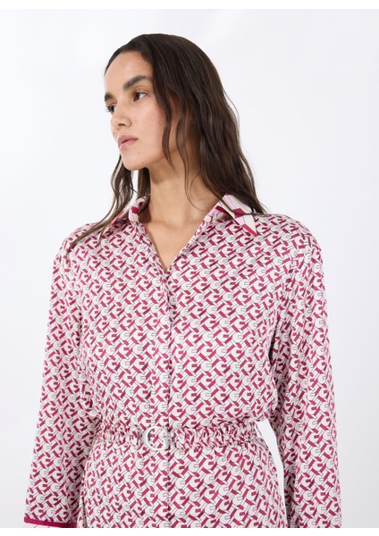 Pembe Kadın Elbise Veronıca Logo Belt S - Recy Poly Um