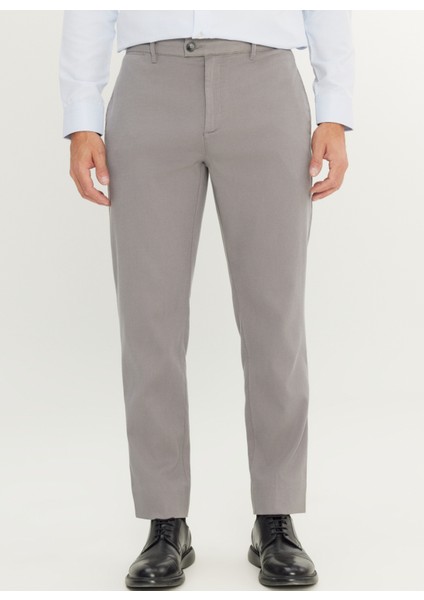 Normal Bel Normal Paça Comfort Fit Gri Erkek Pantolon ACE001252190_GRI