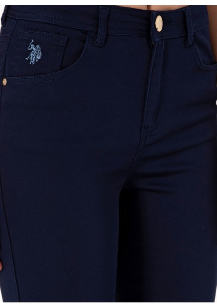 Yüksek Bel Toothpick Lacivert Kadın Pantolon Gres indirimleri