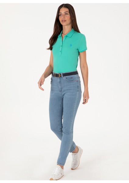 Mint Kadın Slim Fit Polo T-Shirt GTP-IY025 modelleri