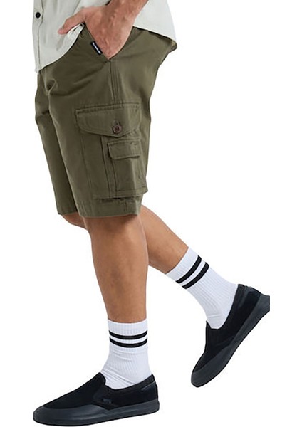 EQYWS03881 Crucıal Battle Cargo Yeşil Standart Fit Erkek Şort