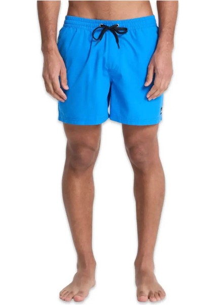 EQYJV04139 Spl Floral Volley 15 Mavi Normal Bel Standart Kalıp Erkek Şort Mayo