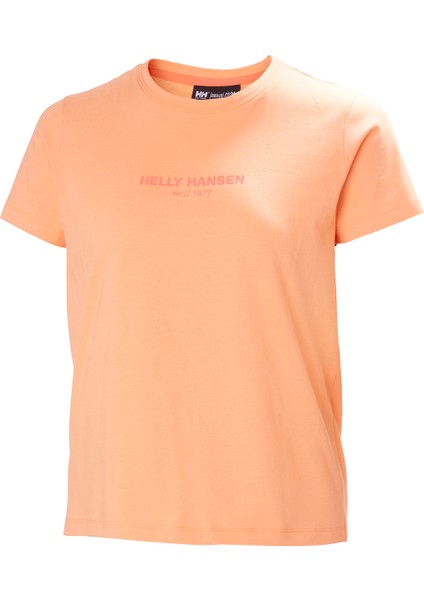 HHA.54591_HELLY Hansen W Core T-Shı Somon Bisiklet Yaka Normal Düz Kadın T-Shirt fırsatları