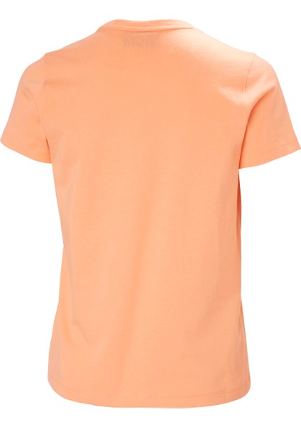HHA.54591_HELLY Hansen W Core T-Shı Somon Bisiklet Yaka Normal Düz Kadın T-Shirt indirimleri