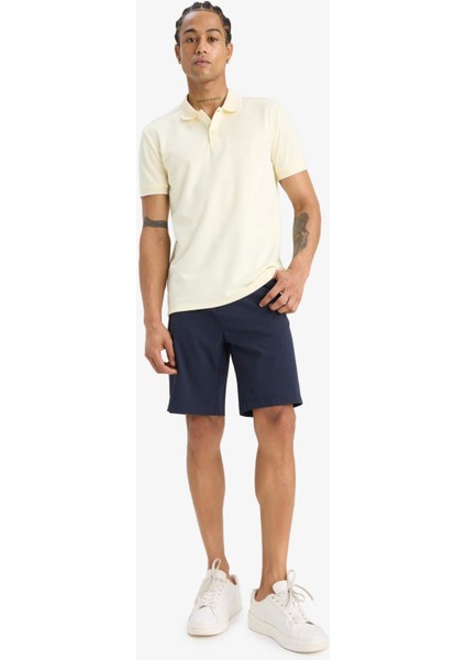 Fit Slim Fit Dar Kesim Polo Yaka Sporcu Kısa Kollu Pike Tişört D9780AX25SP fiyatları