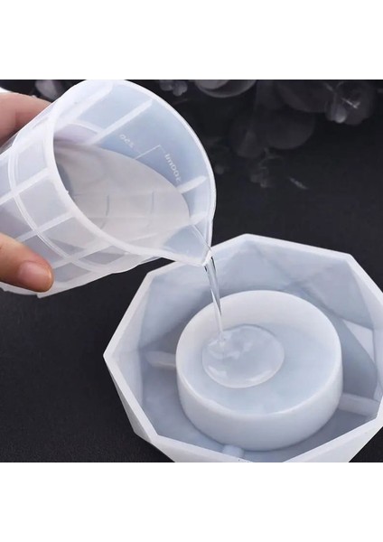 Epoksi Reçine Silikon Beaker Döküm Karıştırma Kabı Uçlu 300 ml fırsatları