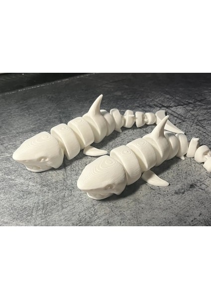 12CM Ufak Hareketli Köpek Balığı Pla Doğal Malzeme Md1